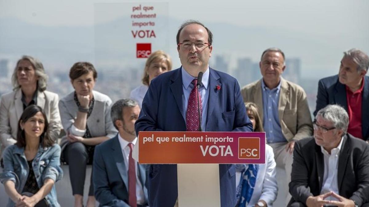 El líder del PSC, Miquel Iceta, el pasado 13 de mayo.