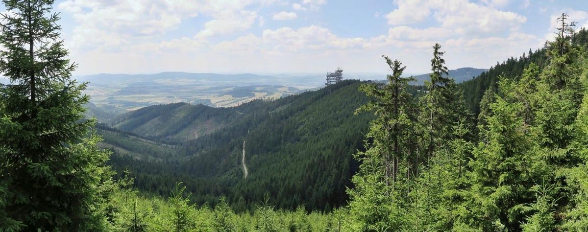 Mlýnský Potok, puente colgante más largo