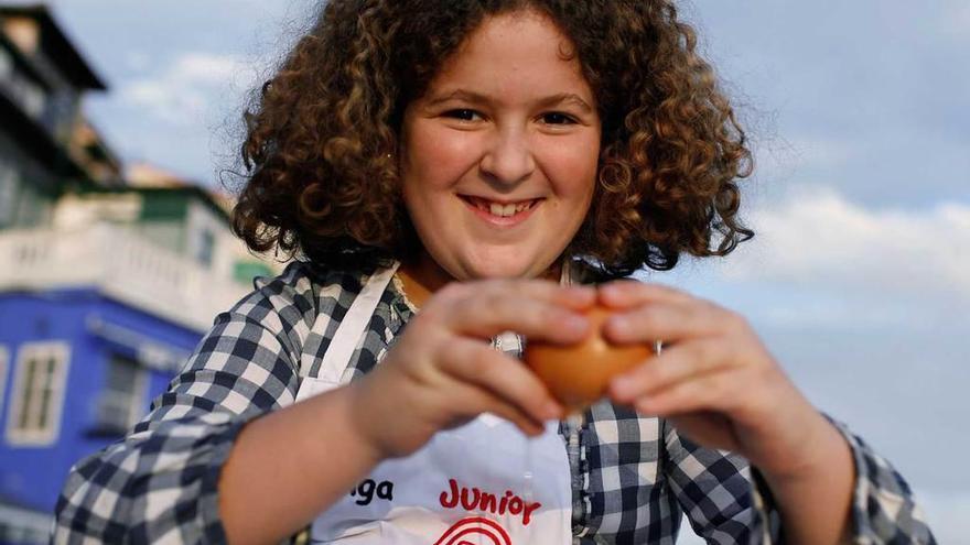 Covadonga García, la niña luanquina que el año pasado participó en &quot;Masterchef junior&quot;.