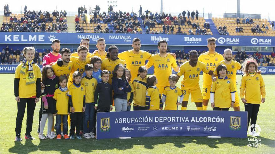 El Alcorcón, en el último partido como local.