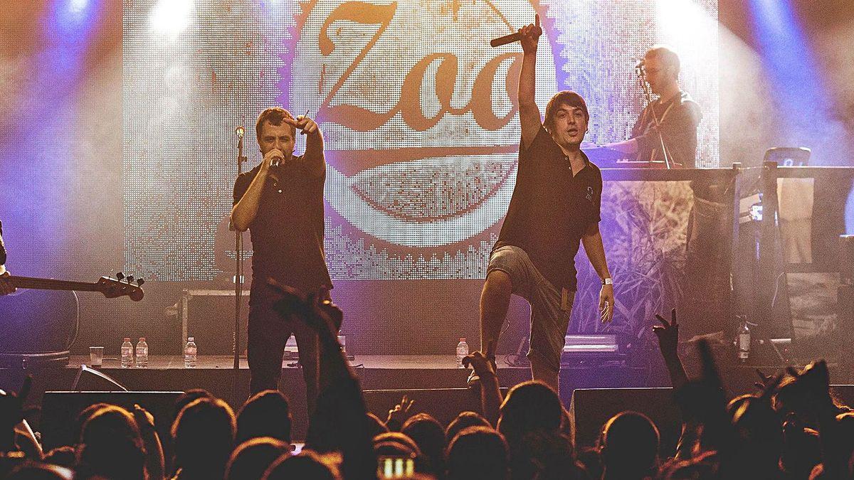 El grup valencià Zoo,enmig d’un concert,en una imatge d’arxiu