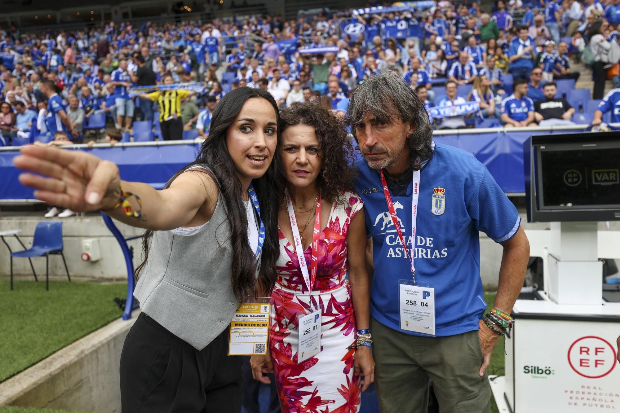 EN IMÁGENES: Ambientazo en la valiosa victoria del Oviedo contra el Zaragoza