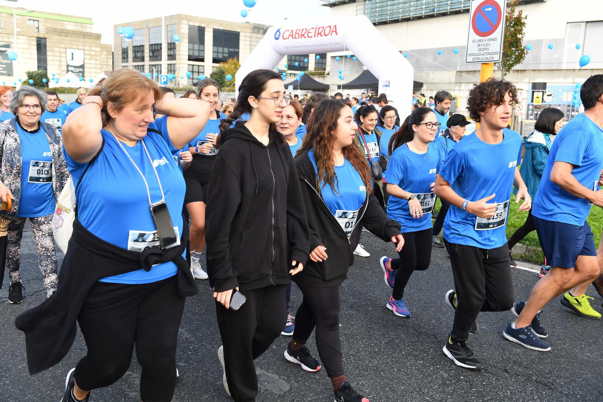 La carrera 5KM Solidarios en Agrela y con la salida en la fábrica de Estrella