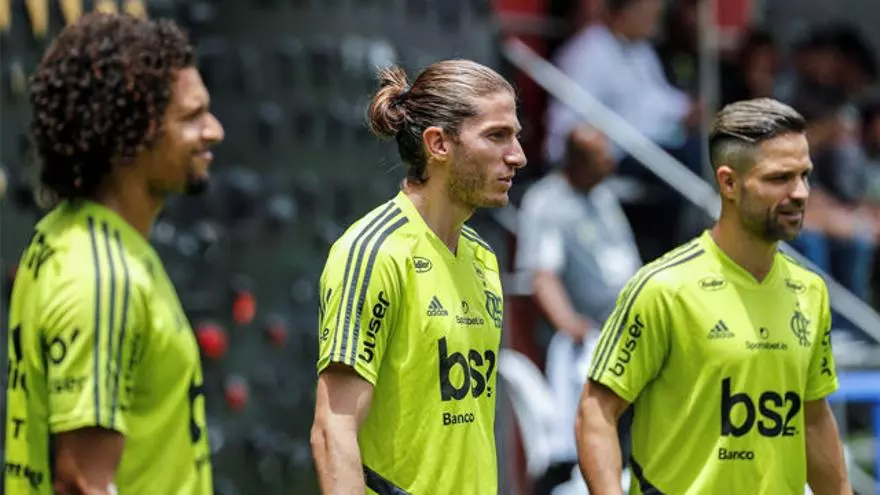 Flamengo y River se preparan para la final