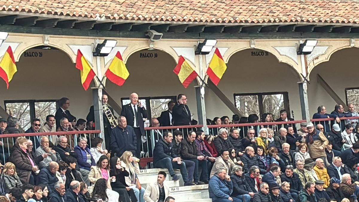 La banda de Cehegín, el pasado 30 de marzo en la plaza de toros de Lorca.