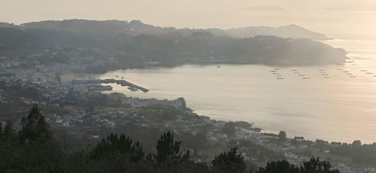 Las vistas desde lo alto de Chans, en Bueu.