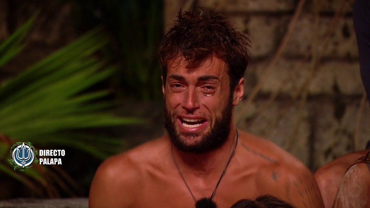 Montoya llorando en la Palapa de 'Supervivientes 2025'
