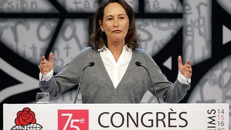 Ségolène Royal, ayer, durante su intervención en el Congreso del PS francés.