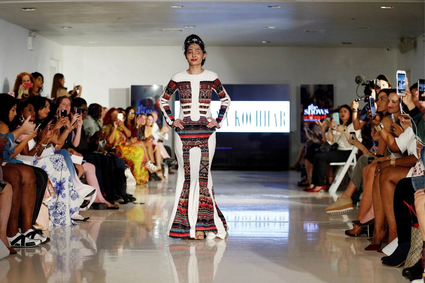 Reshma Kureshi desfila en Nueva York