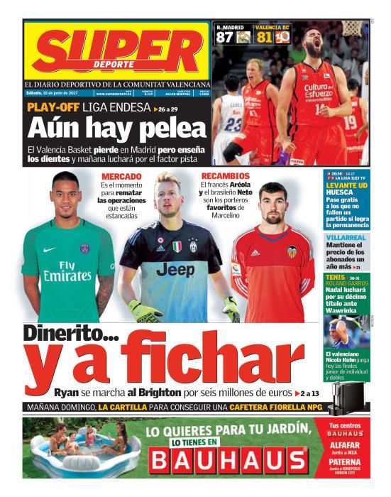 Portadas diarios deportivos sábado 10 de junio