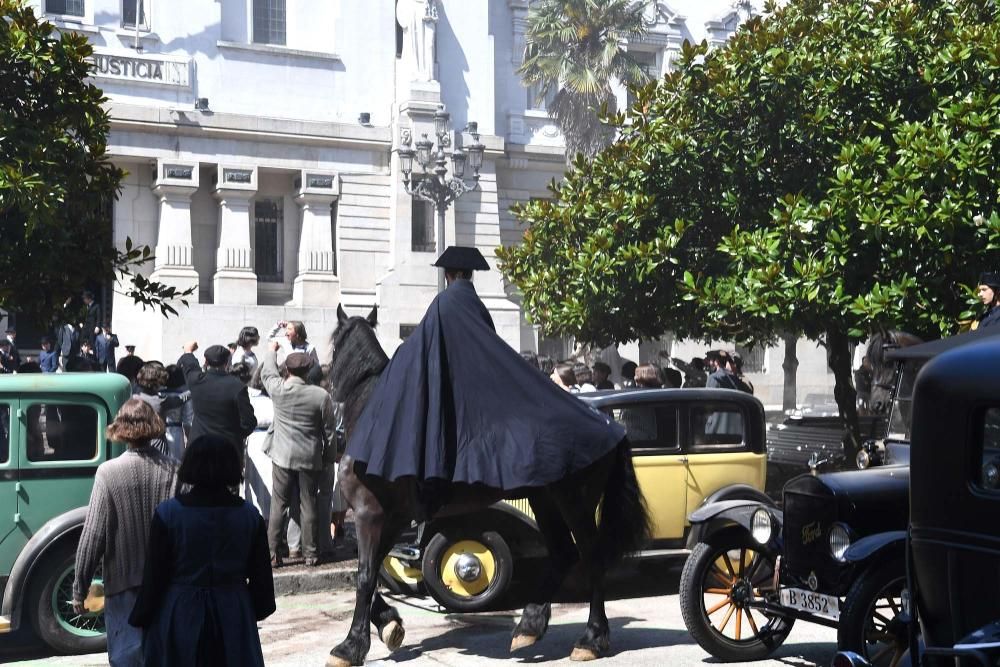 Rodaje de ''La sombra de la ley'' en A Coruña