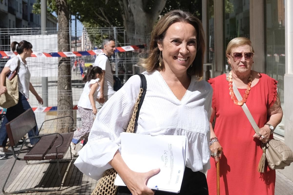 La vicesecretaria de Regeneración Institucional del PP, Cuca Gamarra, este sábado en Logroño La vicesecretaria de Regeneración Institucional del PP, Cuca Gamarra, este sábado en Logroño