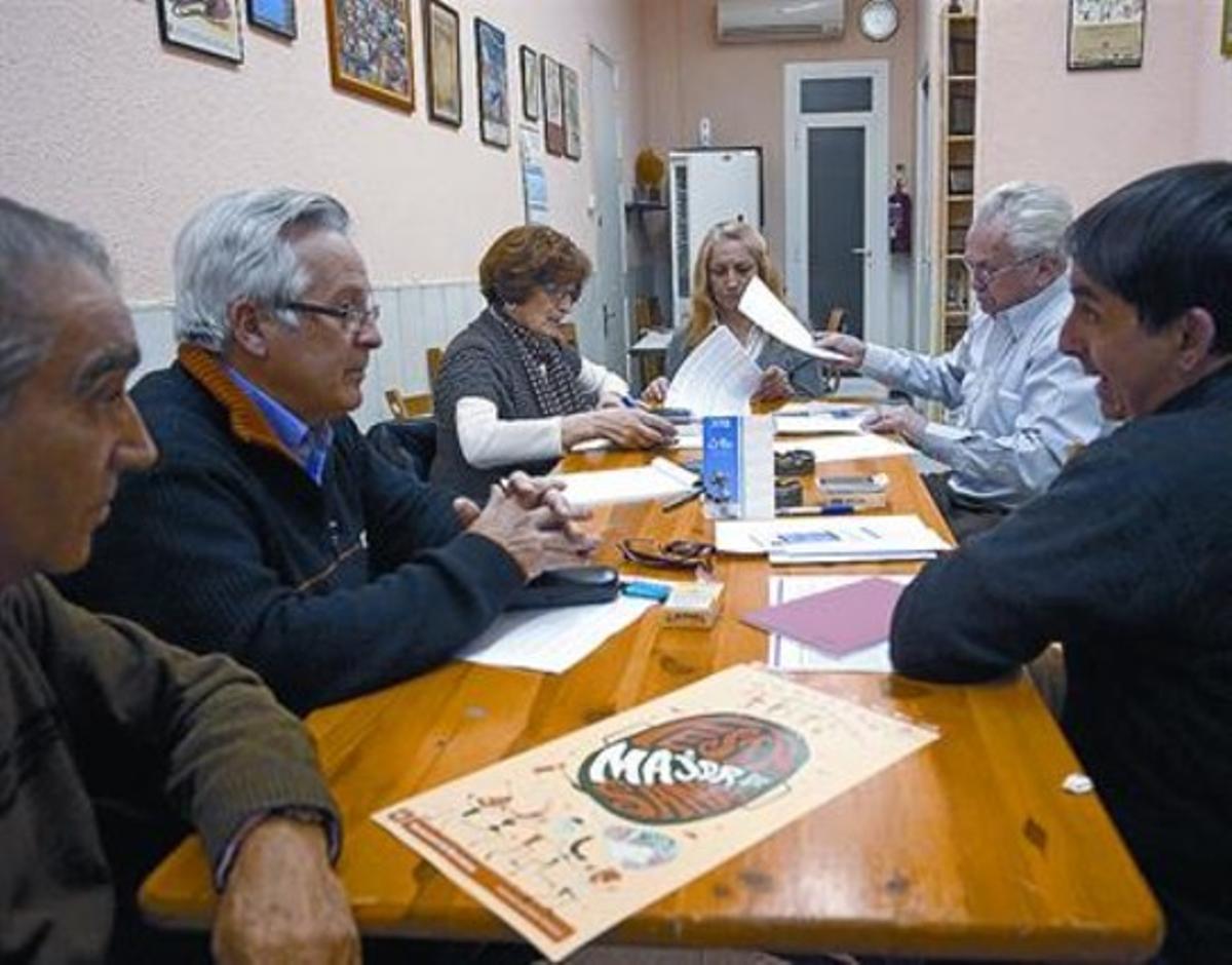 Reunió de representants d’associacions i entitats per perfilar el programa d’actes, ahir.