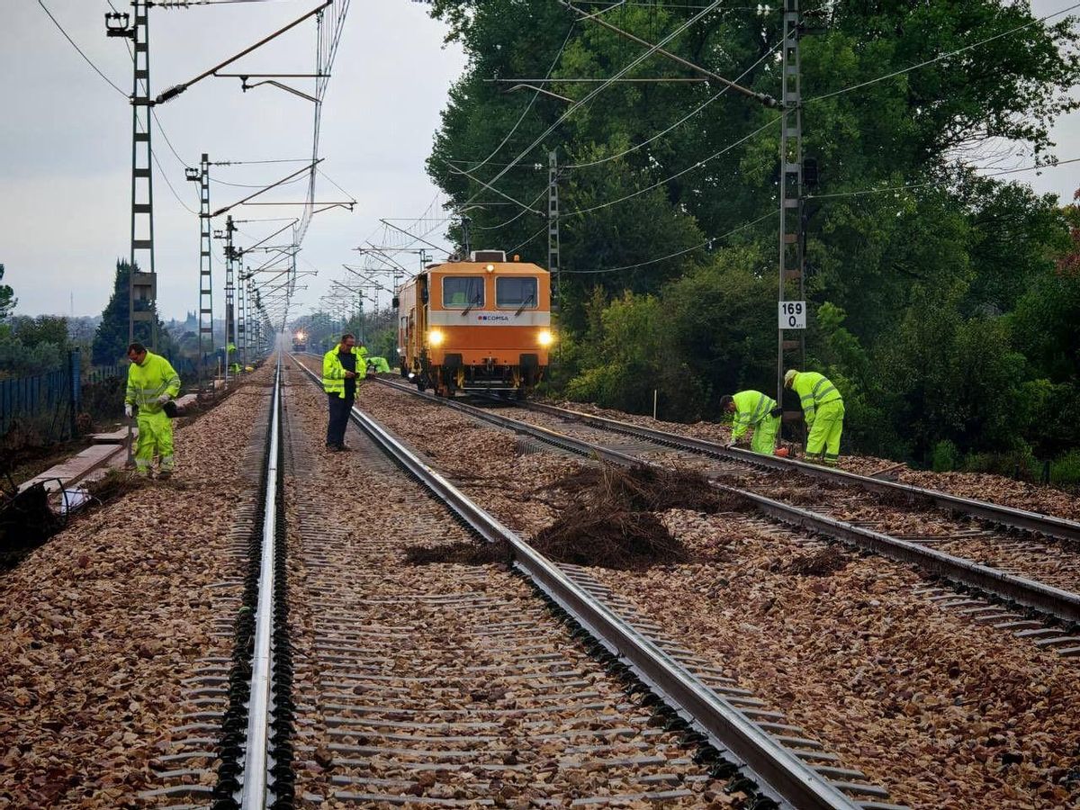 La dana Alice obliga a cancel·lar 27 trens en el corredor ferroviari entre Barcelona i València