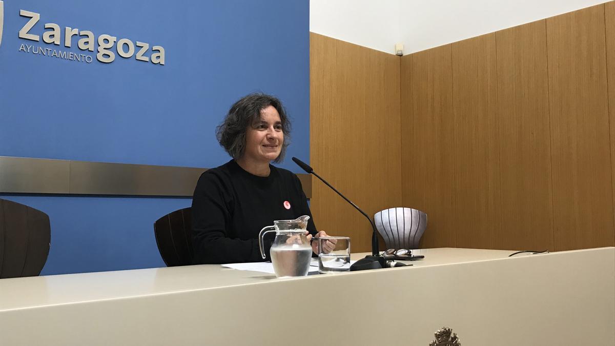 La concejal del grupo municipal de Zaragoza en Común (ZeC) en el Ayuntamiento de Zaragoza, Luisa Broto