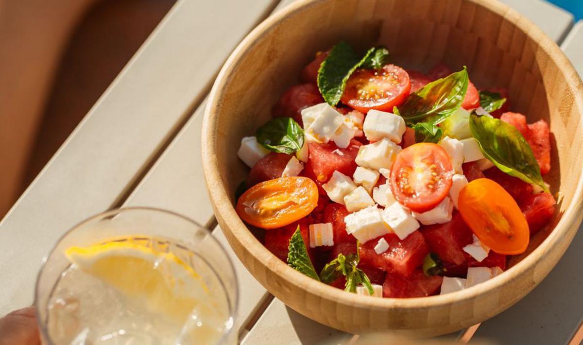 Una de las deliciosas ensaladas de Hyde Beach. | LUANA FAILLA