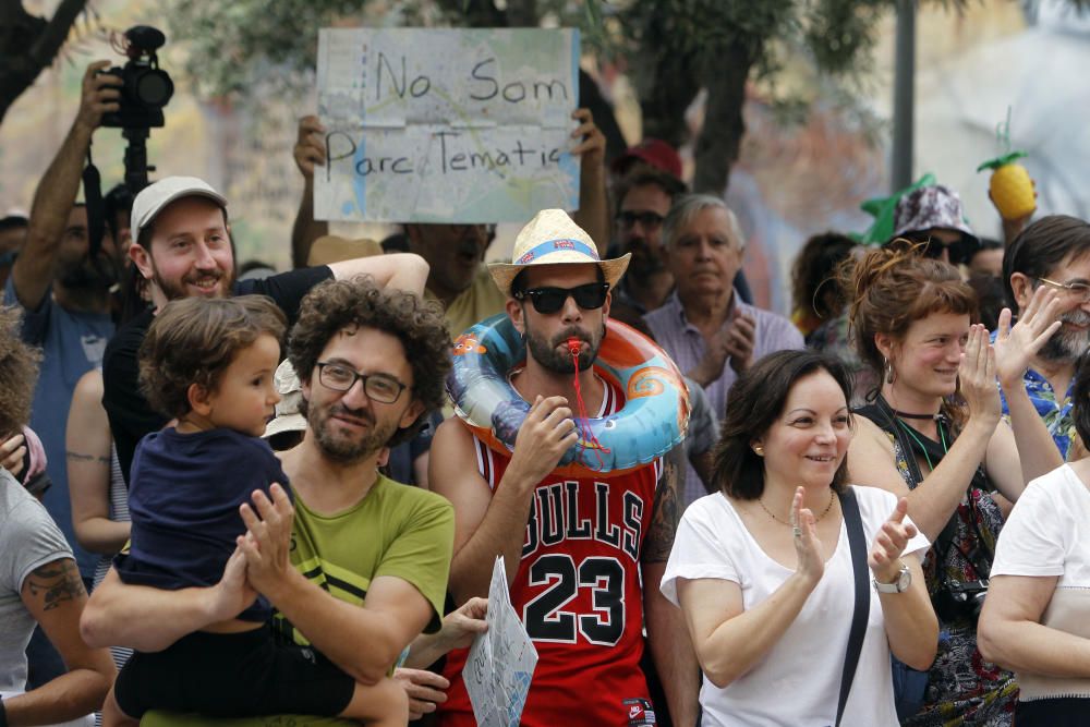 Manifestación contra la 'turistificación' de Ciutat Vella