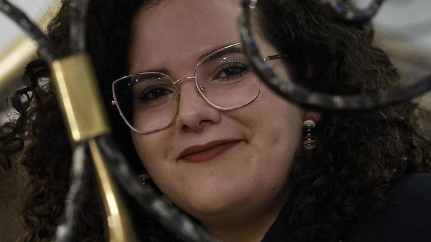 Inma Rubiales, este miércoles, en la Casa del Libro. | Germán Barreiros/Roller Agencia