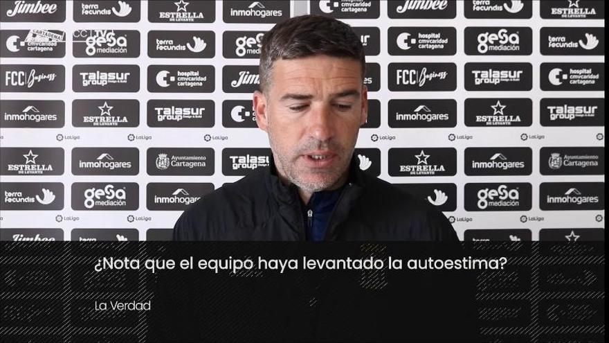 Rueda de prensa de Luis Carrión, entrenador del FC Cartagena