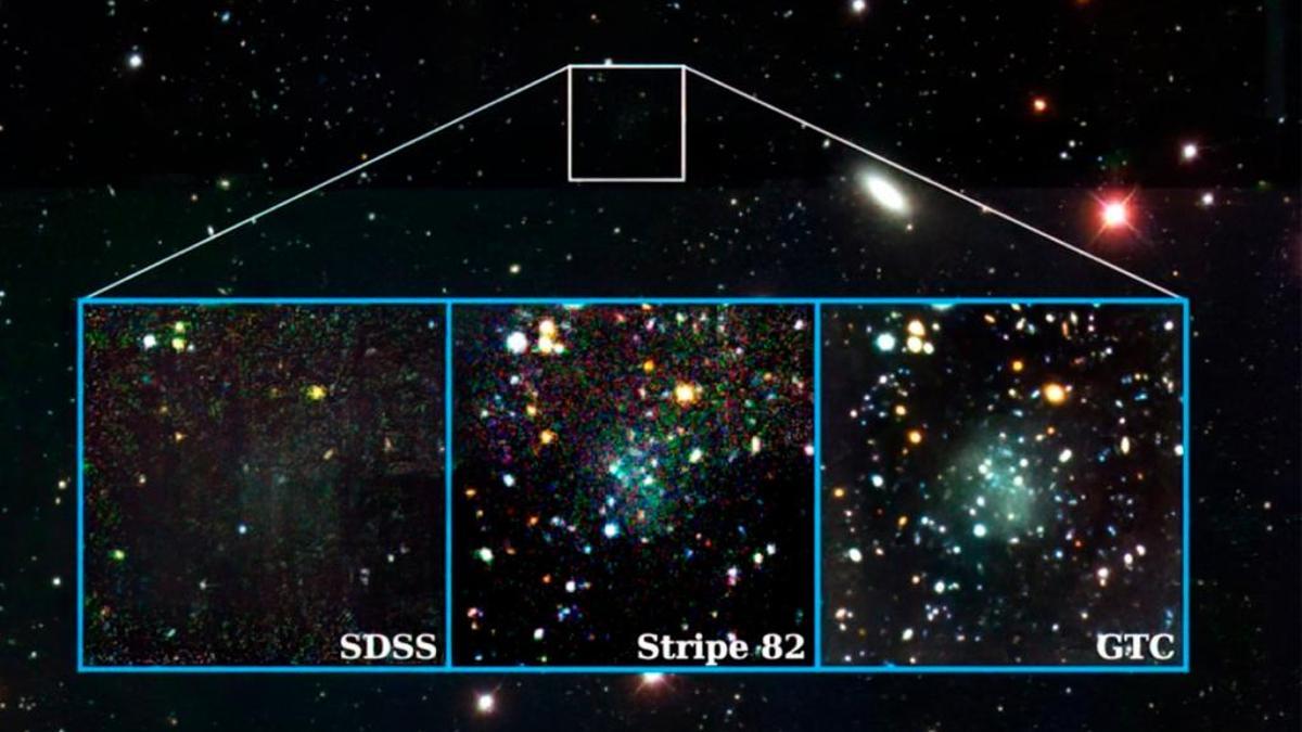 ‘Nube’, la nueva galaxia casi invisible descubierta en Canarias