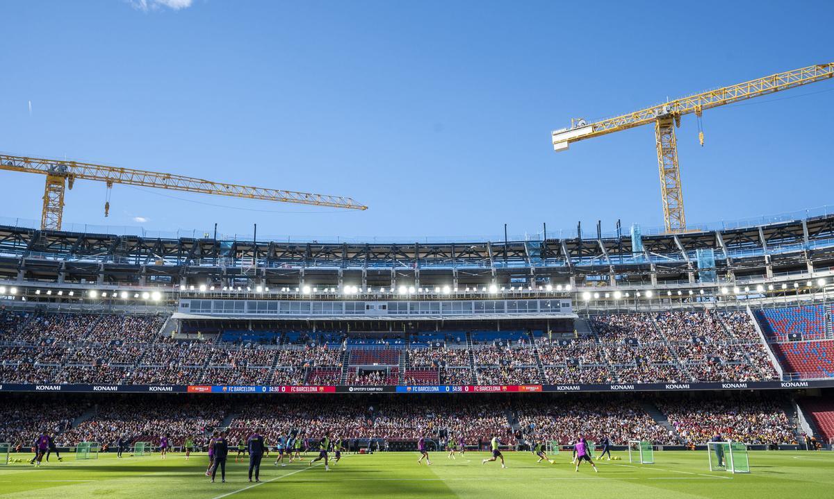 El Barça jugarà al Camp Nou aquest dissabte contra l’Athletic després de rebre la llicència per obrir la zona del lateral