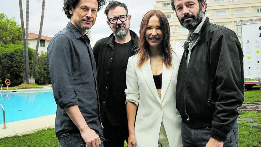 Los directores Rodrigo
Cortés, Paco Plaza, Paula
Ortiz y Rodrigo Sorogoyen,
en Sitges.  | RICARD CUGAT
