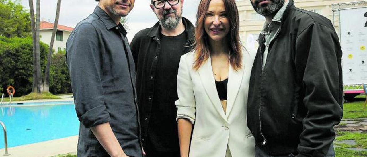 Los directores Rodrigo
Cortés, Paco Plaza, Paula
Ortiz y Rodrigo Sorogoyen,
en Sitges.  | RICARD CUGAT