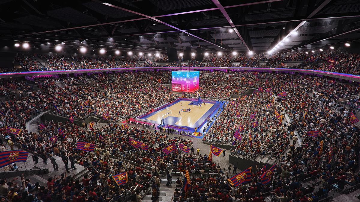 Espectacular recreación de cómo se verá el nuevo Palau Blaugrana
