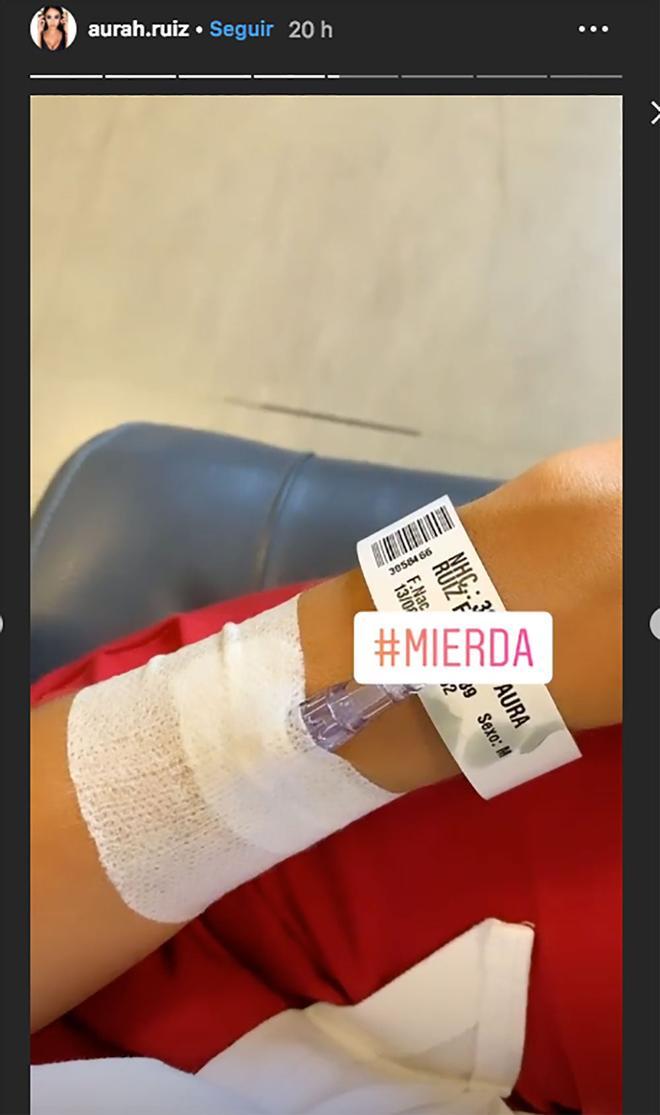 Aurah Ruiz hospitalizada