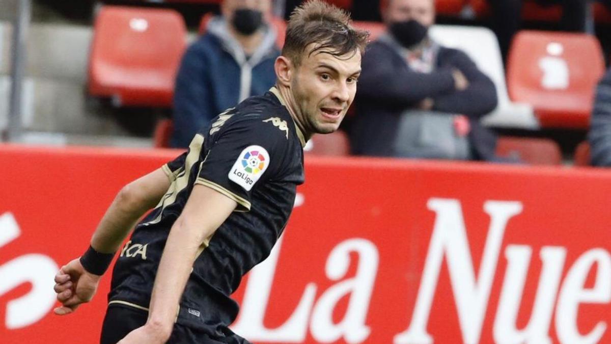 Orest Lebedenko, durante un partido de Segunda con el Lugo |  // ÁNGEL GONZÁLEZ