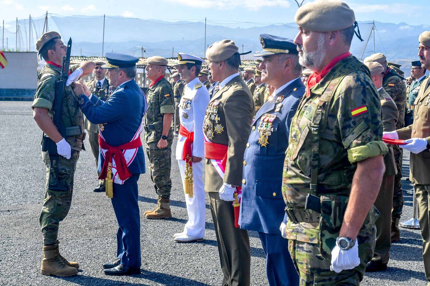 Celebración del día de la patrona de Infantería en Las Palmas de Gran Canaria