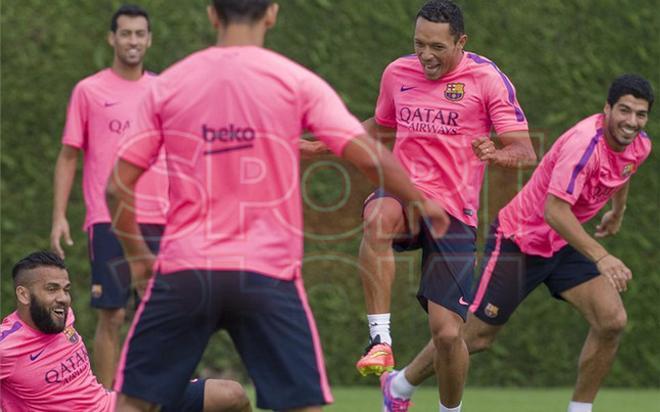 Las mejores imágenes del entrenamiento del Barça