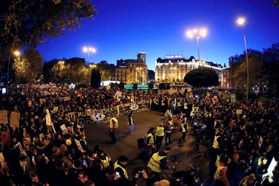 Manifestación en Madrid por la Cumbre del Clima