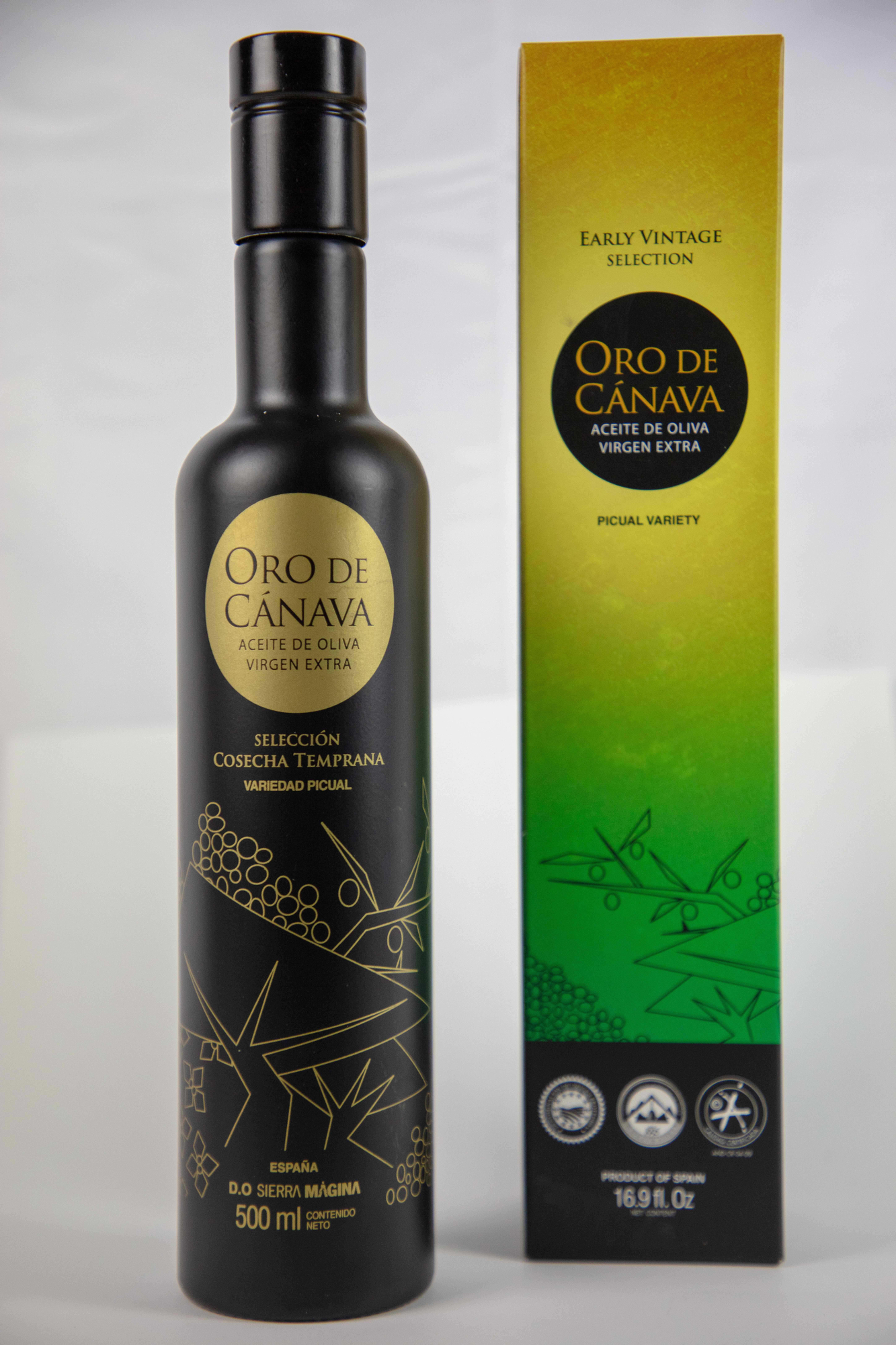 Aceite de oliva virgen extra Oro de Cánava.