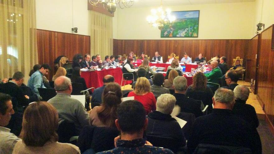 La sala de plens de Figueres, aquest dijous.