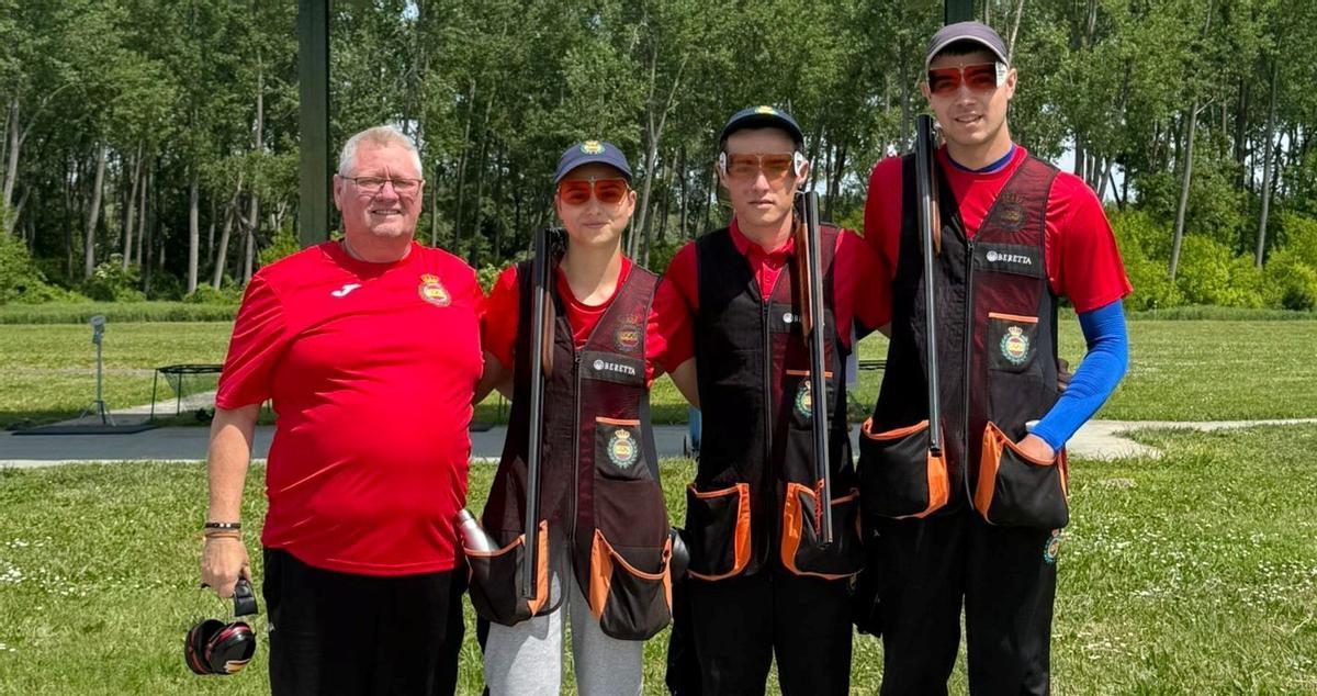 Irene del Rey, junto al resto del equipo español presente en Osijek.