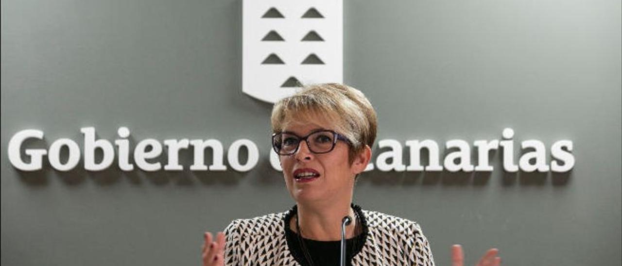 La consejera de Economía del Gobierno de Canarias, Elena Máñez.