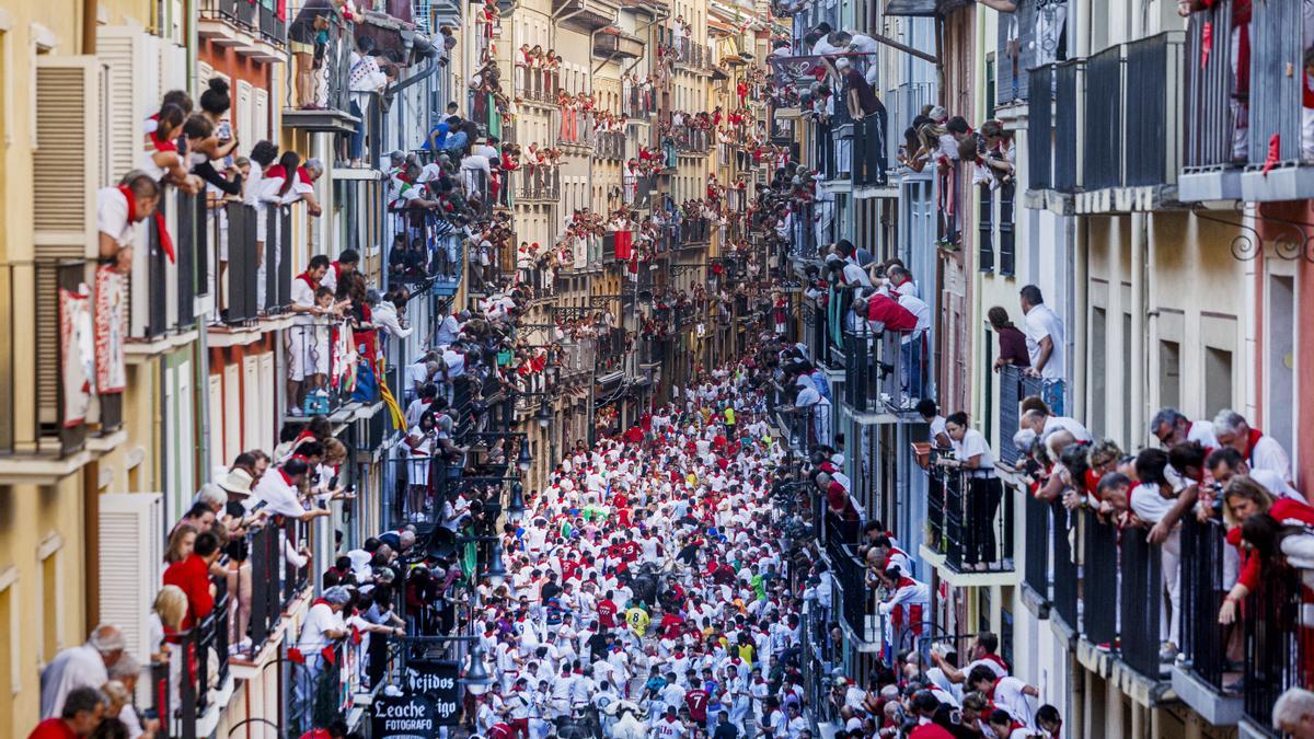 Una imagen de una edición anterior de las fiestas de San Fermín.