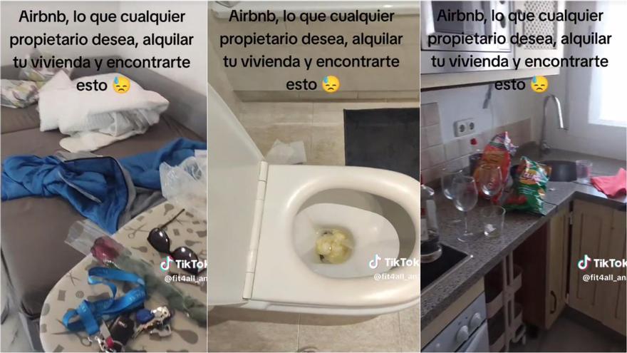 Una anfitriona de Airbnb enseña cómo han dejado su apartamento: &quot;La gente es más guarra... es que se van superando día a día&quot;