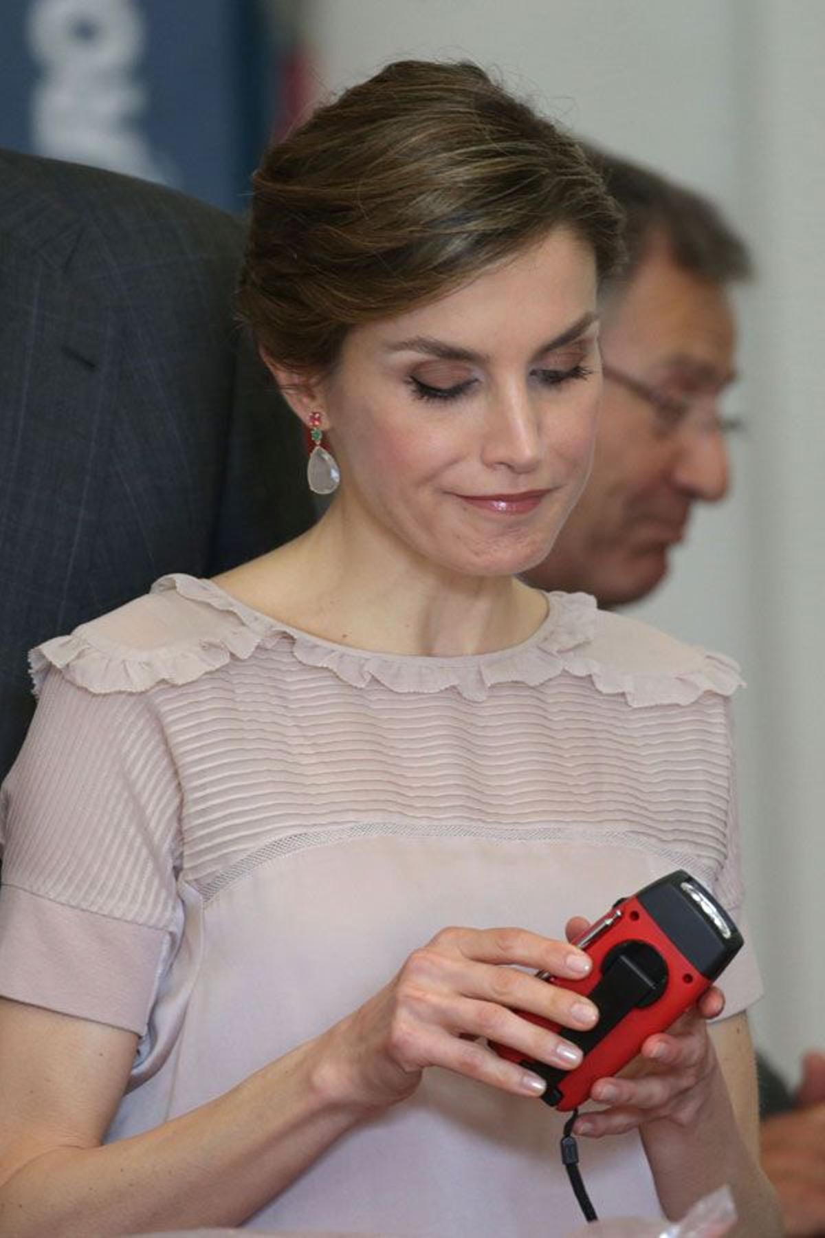 Letizia Ortiz durante su viaje a Gran Canaria