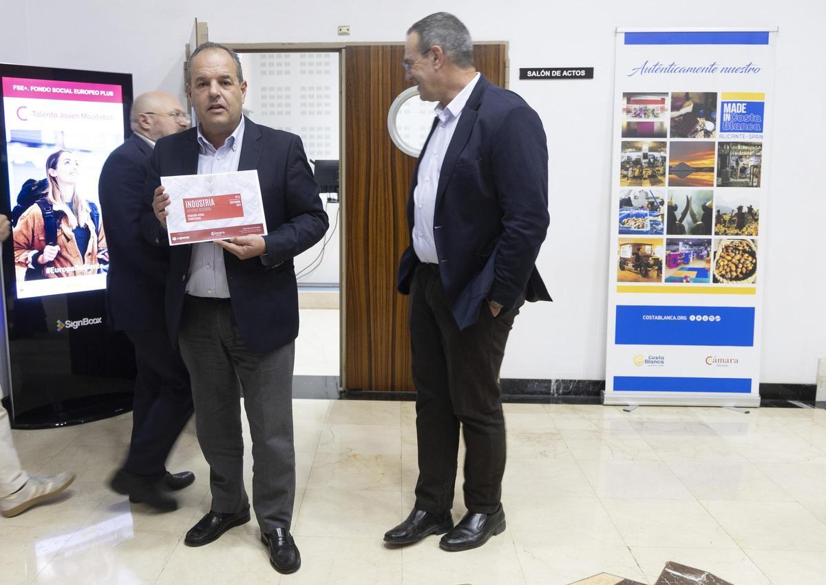 Carlos Baño, en la Cámara de Alicante