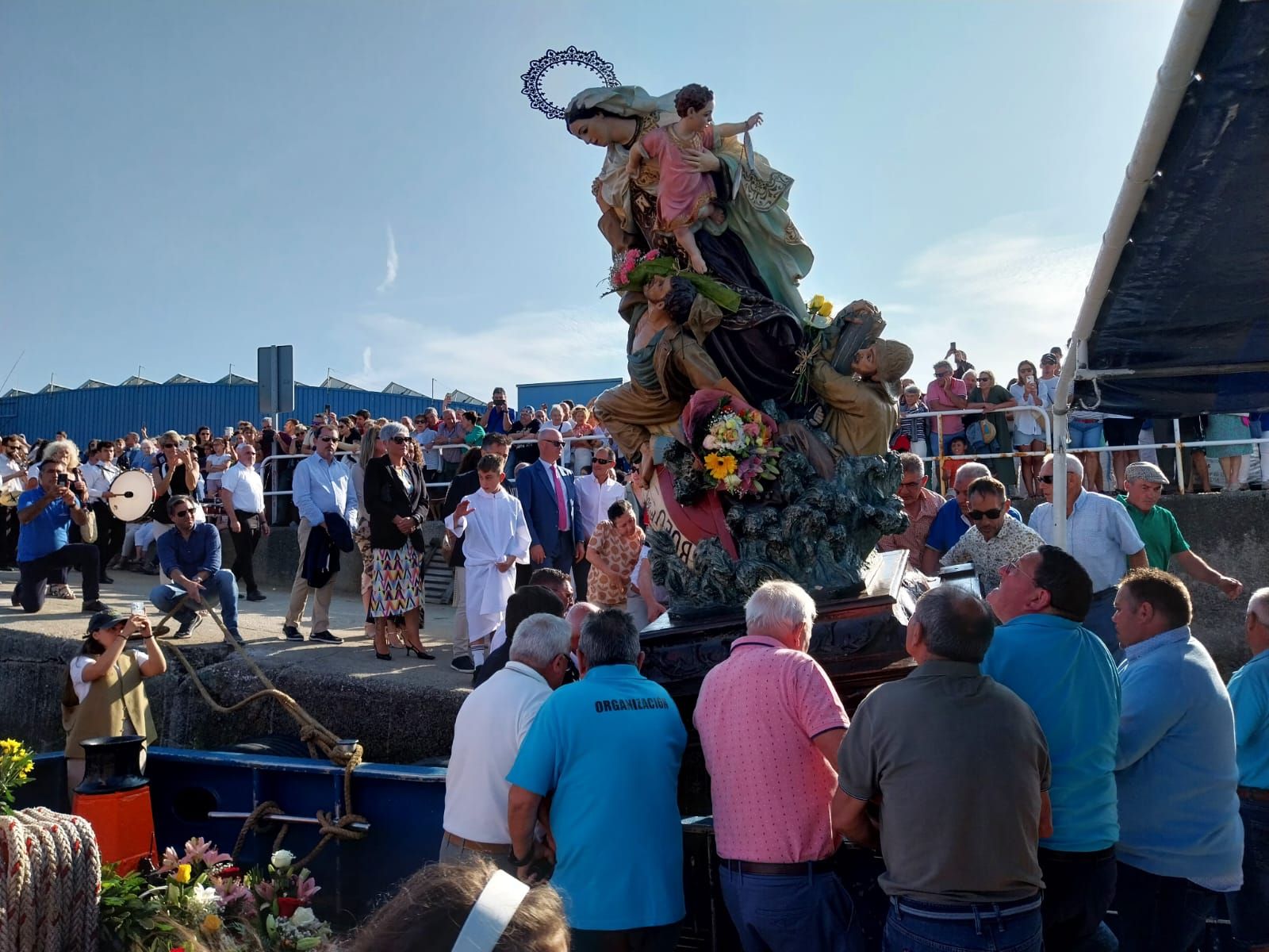 Las celebraciones en honor a la Virgen del Carmen en O Morrazo. La procesión en Bueu