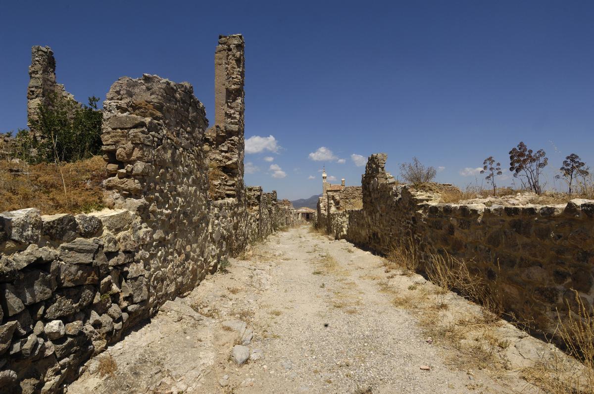 Las ruinas de la antigua ciudad medieval de Moya