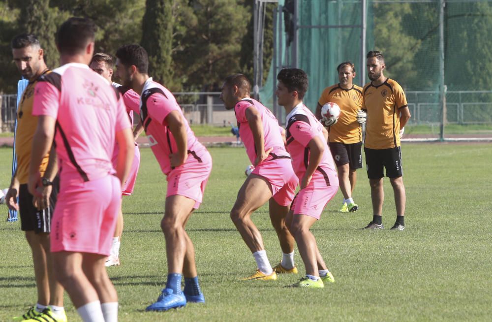 Primer entrenamiento de Lluís Planagumà