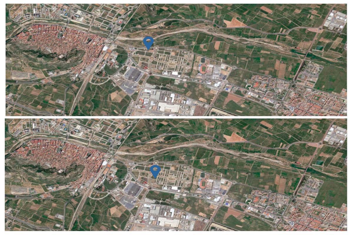 Zona donde se han cedido las parcelas