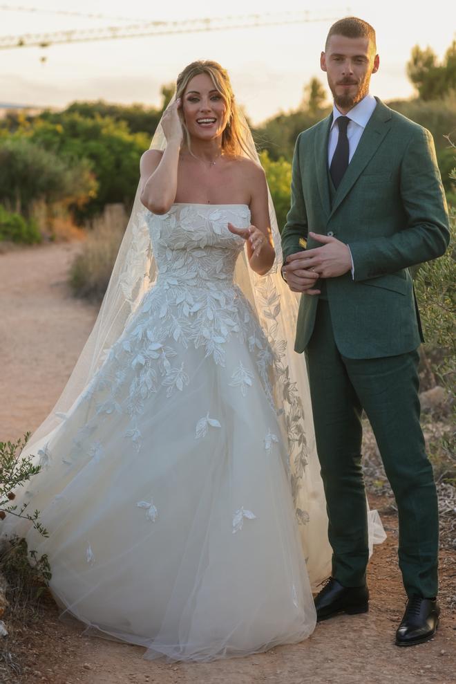 Edurne y David De Gea el día de su boda