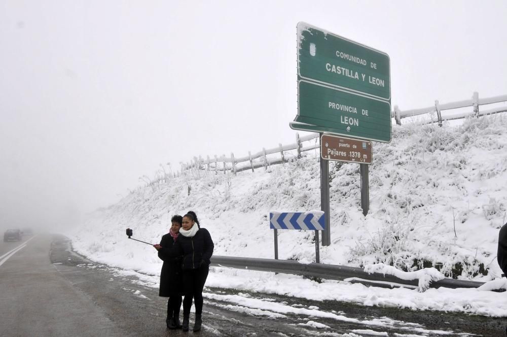 La nieve cubre el norte de España