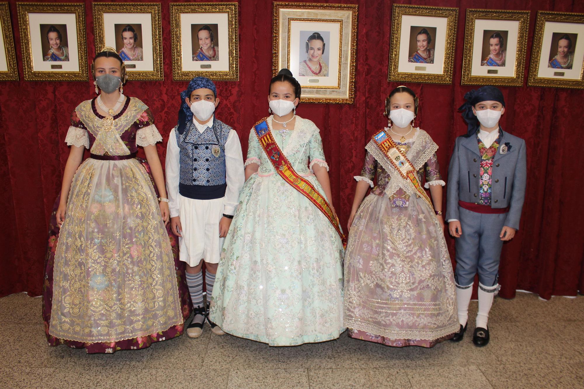 Fallas 2022. La "mini alfombra roja" de la exaltación de la fallera mayor infantil de Valencia