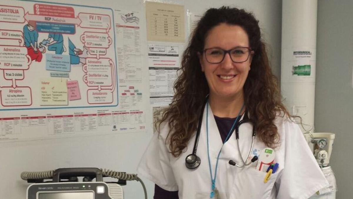 María Cuesta, doctora trasladada al Centro de Atención Continuada en las Aguilas.