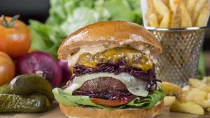 Una hamburguesa.